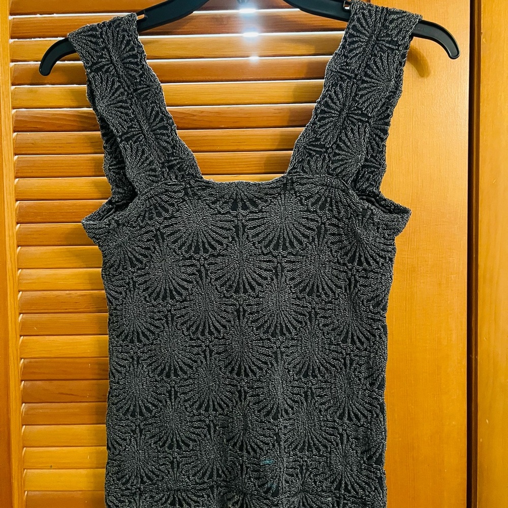 Free People Chic Textured Sleeveless Top
